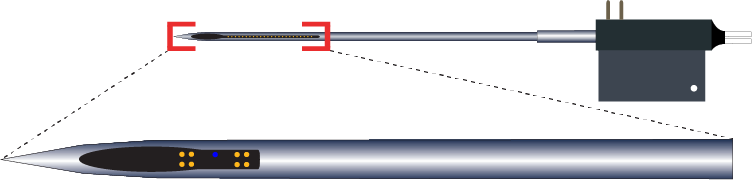 Tetrode 8 Channel Optic Fiber Electrode